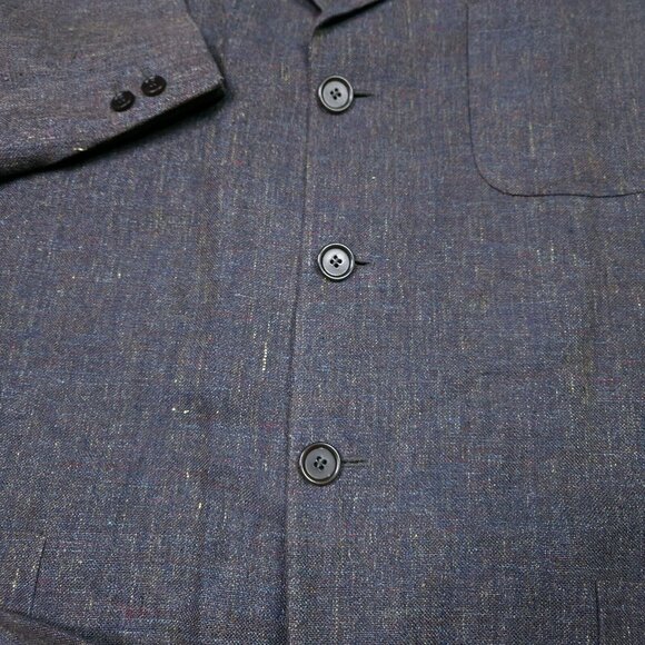 Ermenegildo Zegna Soft Linen Mohair 3 Button Partially Lined Blazer 44R - Picture 4 of 12